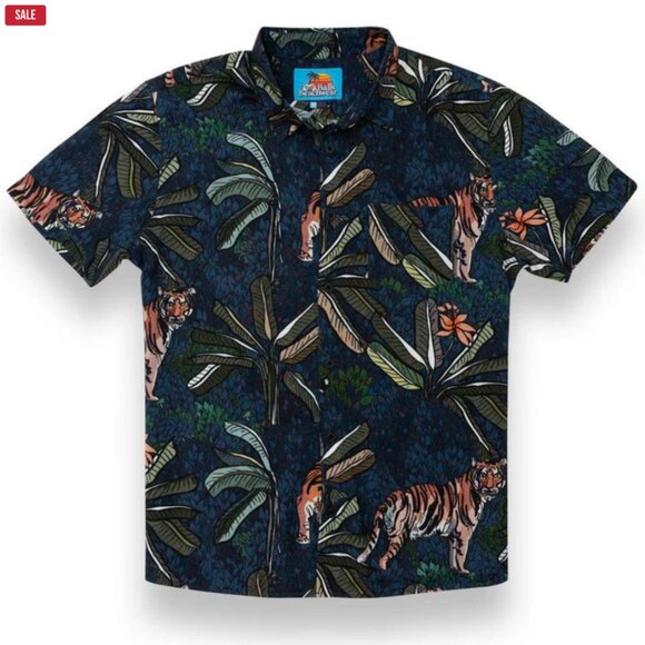 NWT Barstool Balls Beachwear Night Stalker Button Up & Swim Trunks Size XXL - Picture 3 of 7